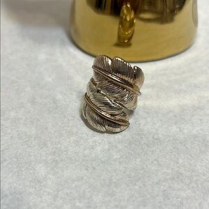Silver Feather Ring